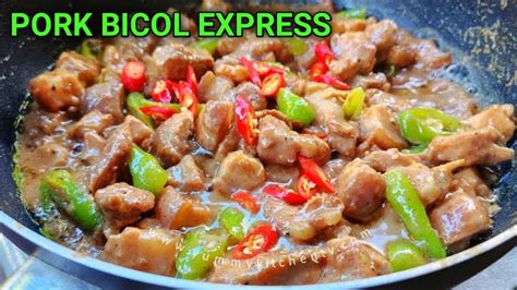 THE TASTIEST & SPICIEST BICOL EXPRESS .